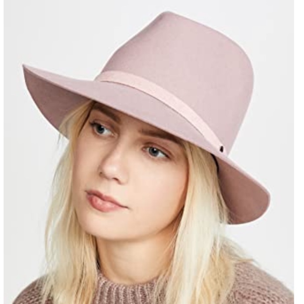 Rag & Bone Floppy Brim Fedora—dusty light pink